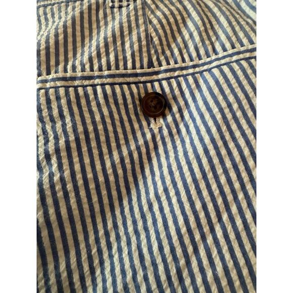 J Crew Blue White Striped 4 Pocket Women's Classic Bermuda Chino Shorts Size 30 - Picture 9 of 9